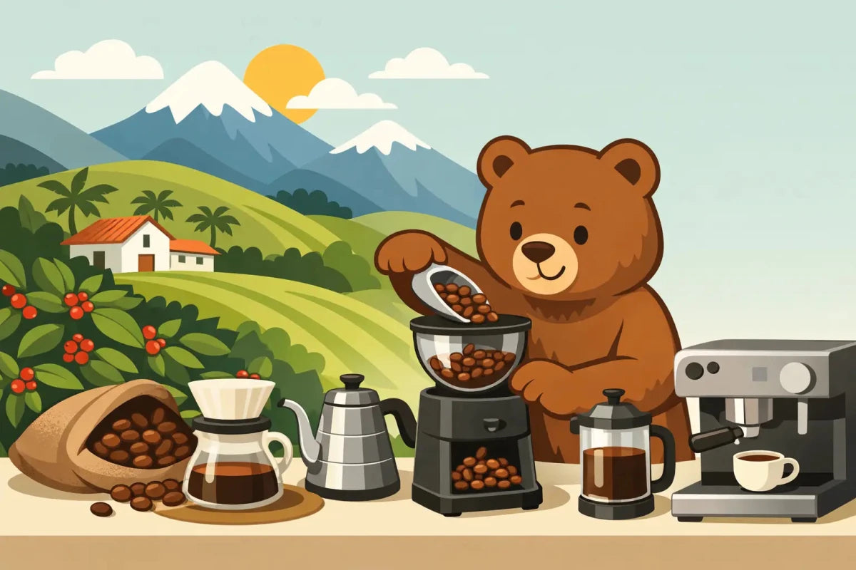Colombian Coffee Beans Review for Daily Brewing - Brown Bear Coffee