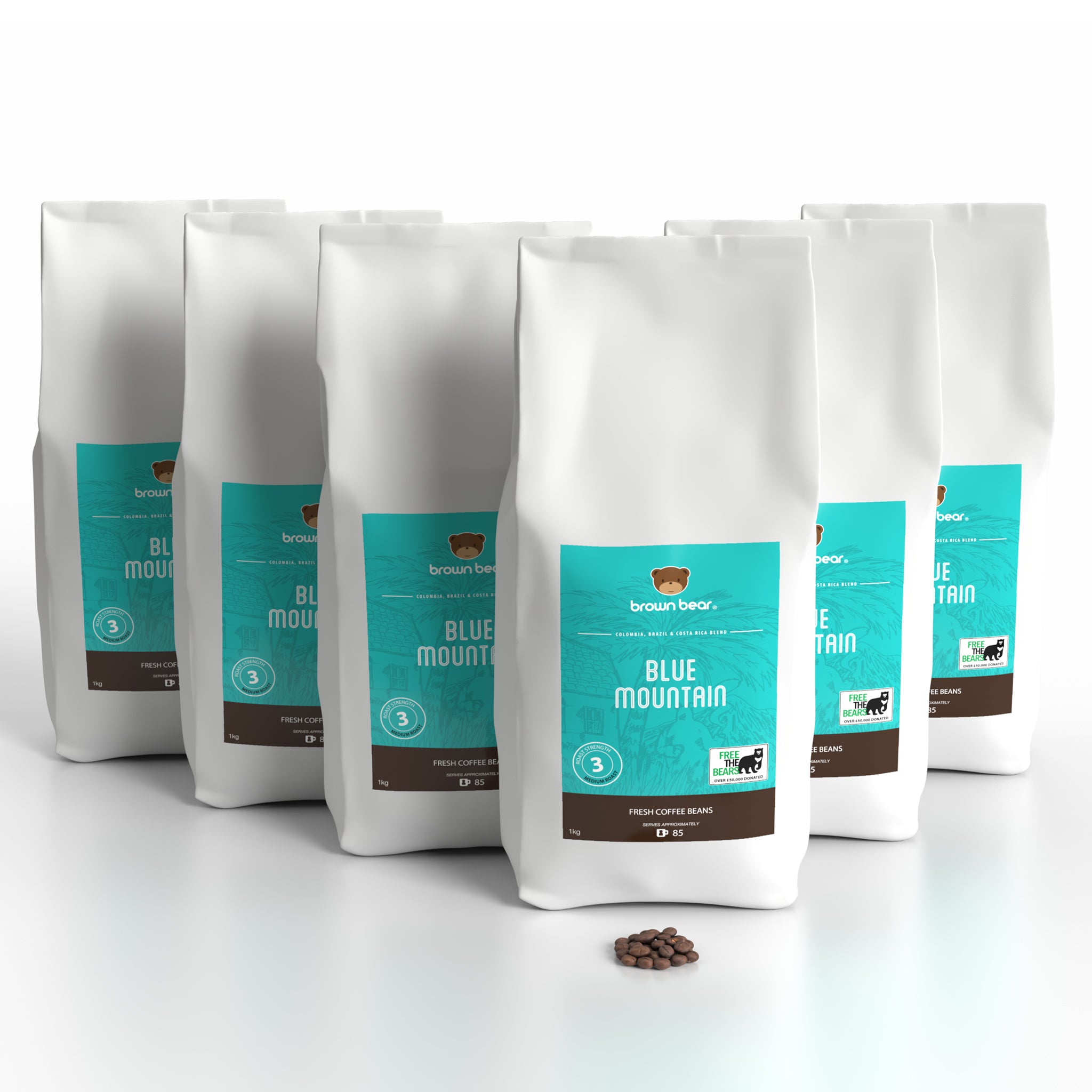 Medium Roast Coffee Case 6x1kg - Blue Mountain