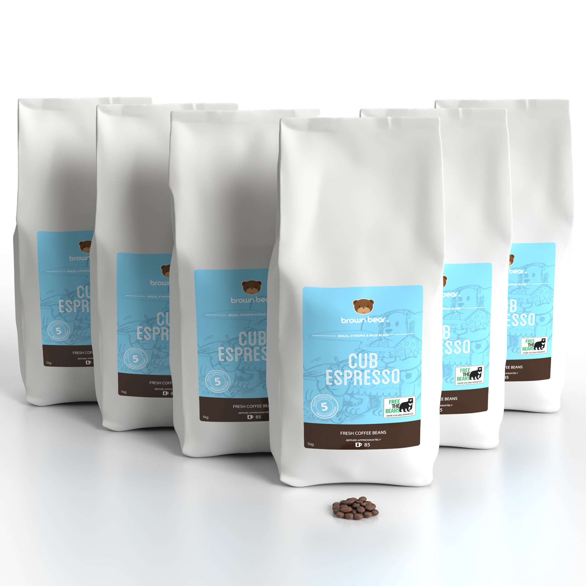 Medium Dark Roast Coffee Case 6x1kg - Cub Espresso