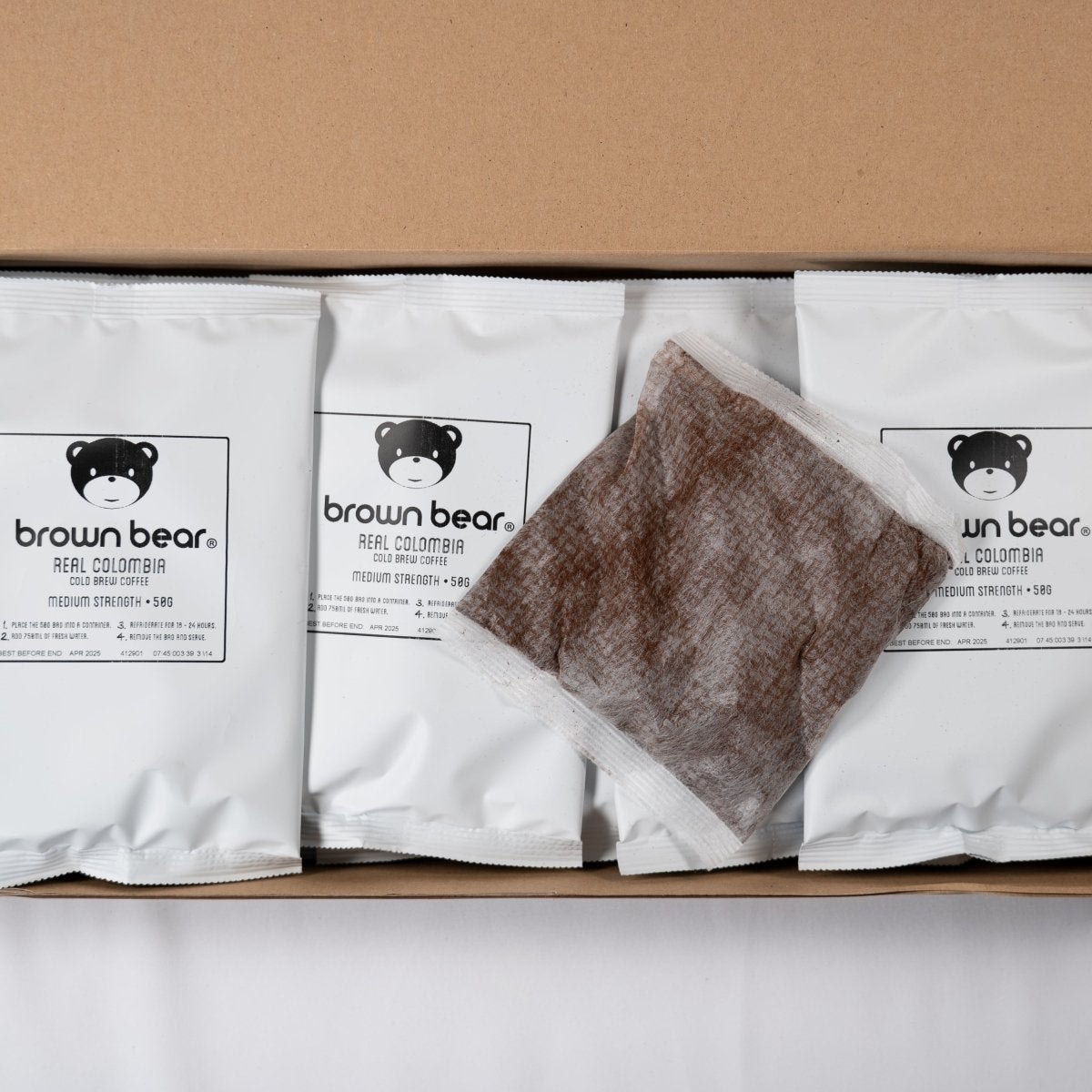 Cold Brew Coffee 10x50g | Real Colombian - Brown Bear Coffee