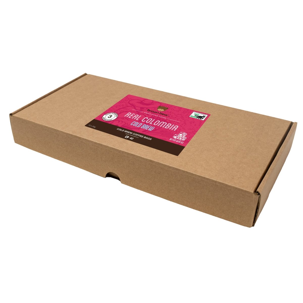 Cold Brew Coffee 10x50g | Real Colombian - Brown Bear Coffee