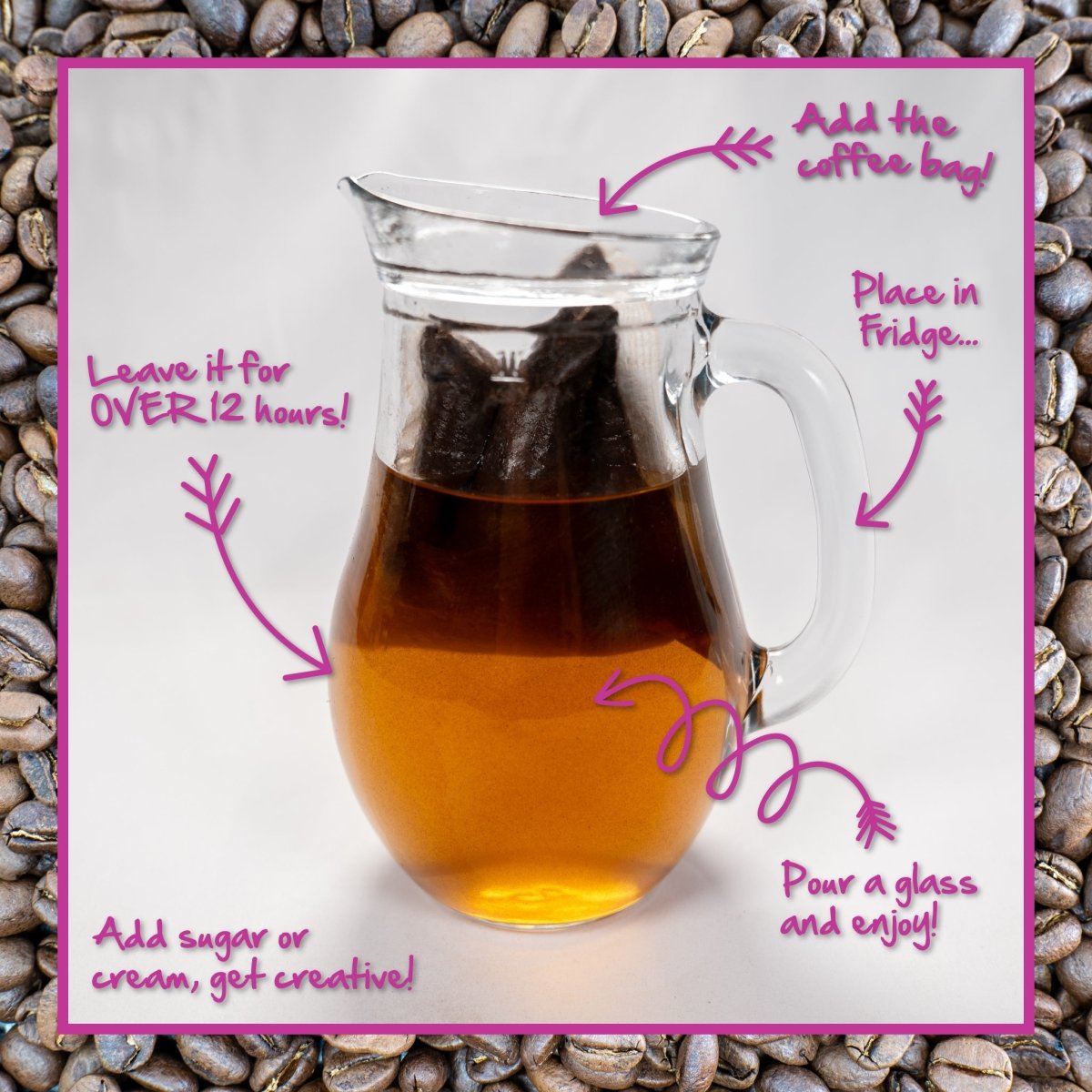 Cold Brew Coffee 10x50g | Real Colombian - Brown Bear Coffee