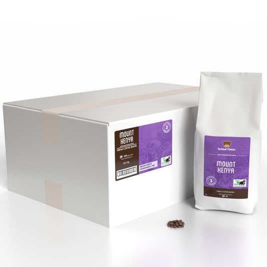 Kenyan Coffee Case 6x1kg - Medium Roast - Strength 3 - Brown Bear Coffee