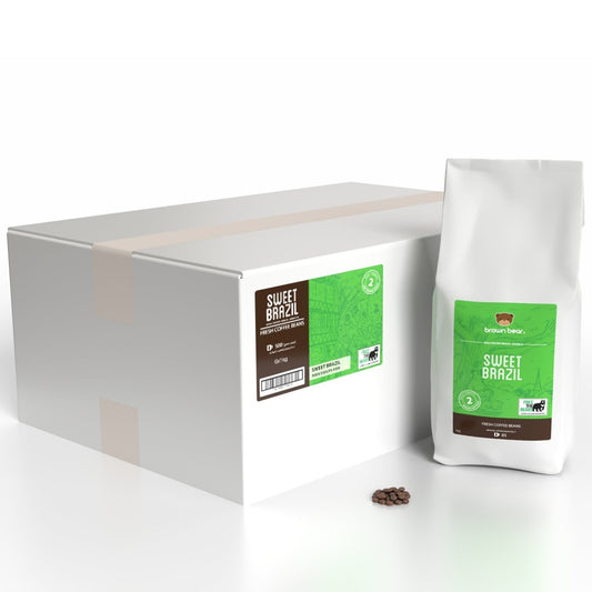 Medium Dark Roast Coffee Case 6x1kg - Sweet Brazil - Brown Bear Coffee