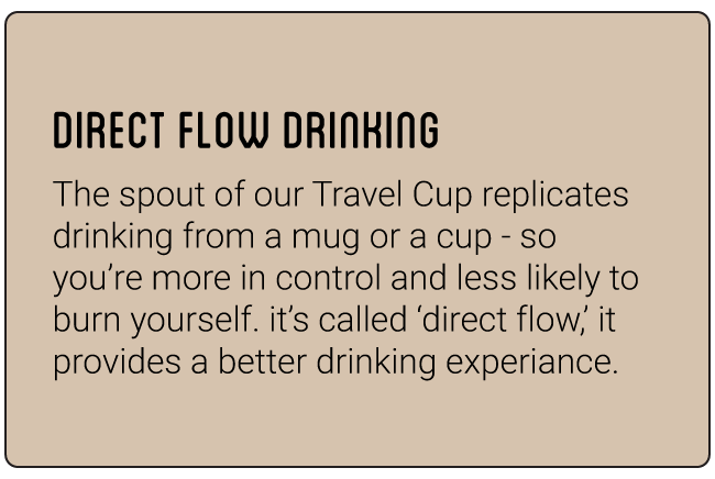 Premium Travel Flask - Brown Bear Coffee