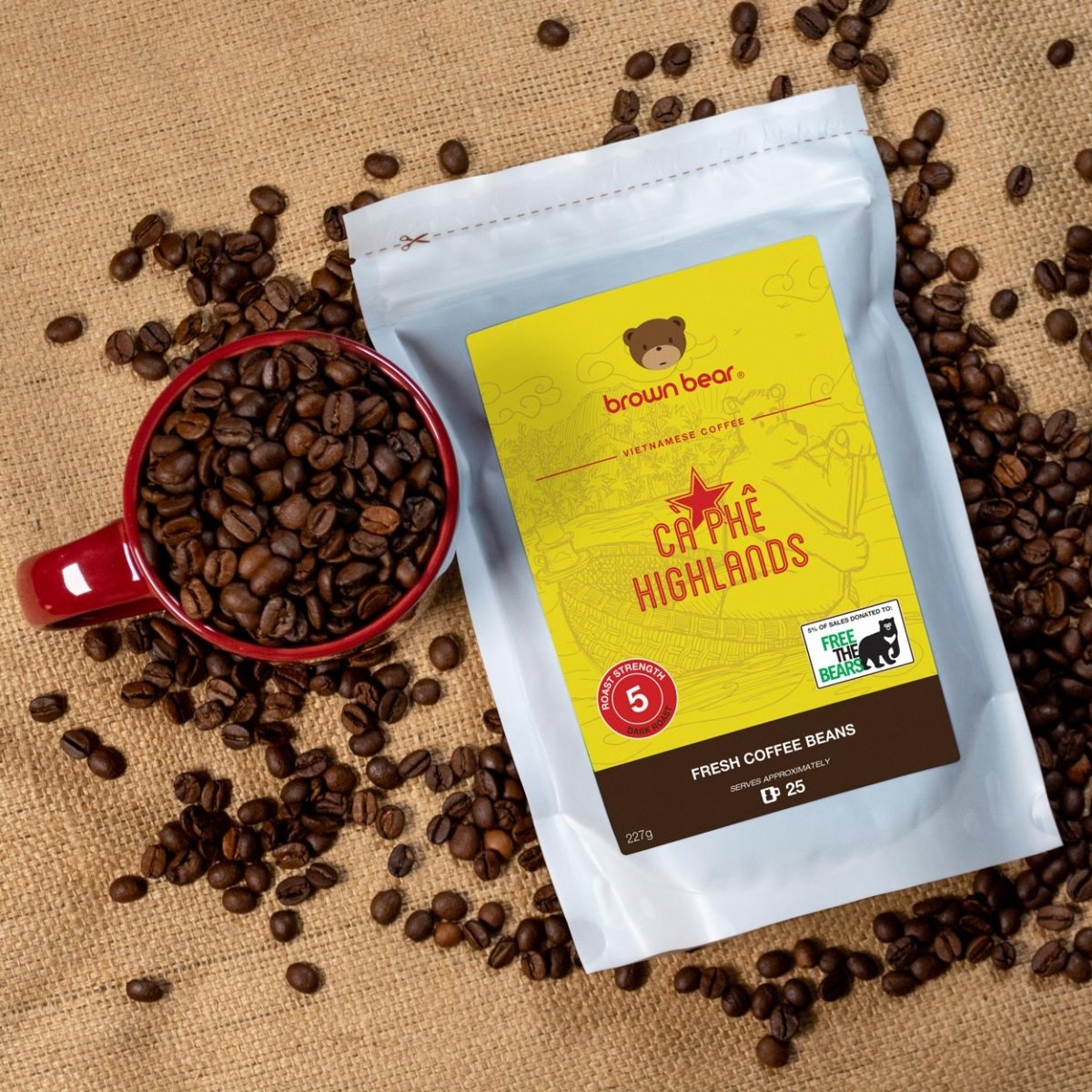 Vietnam Ca Phe Highlands - 1kg - Brown Bear Coffee