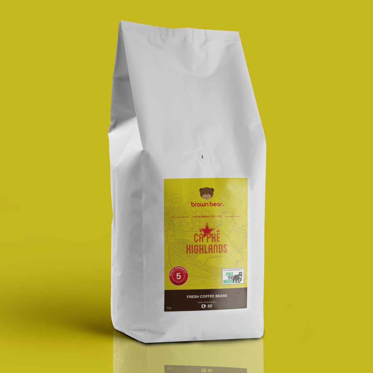 Vietnam Ca Phe Highlands - 1kg - Brown Bear Coffee