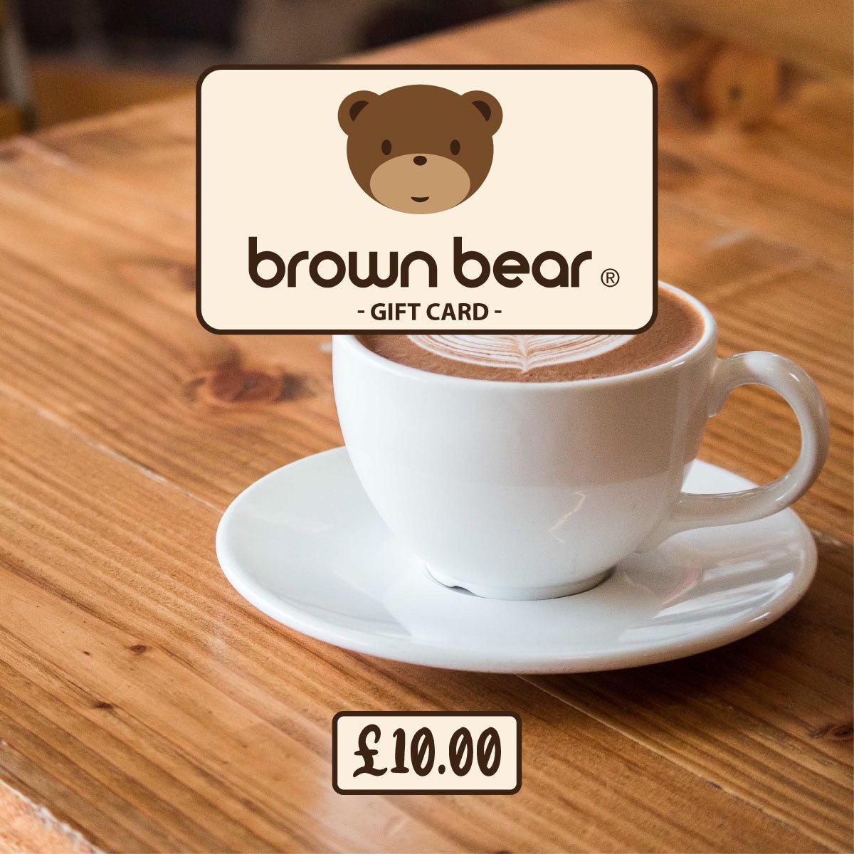 £10.00 Gift Card - Brown Bear Coffee