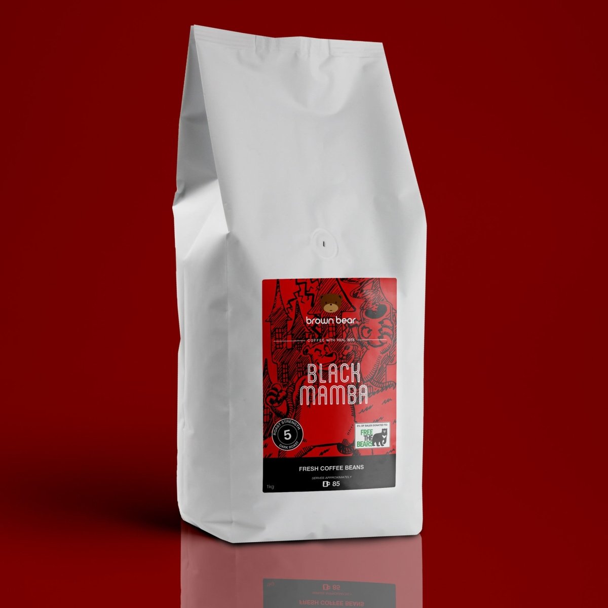 Dark Roast Coffee, Strength 5 | Black Mamba