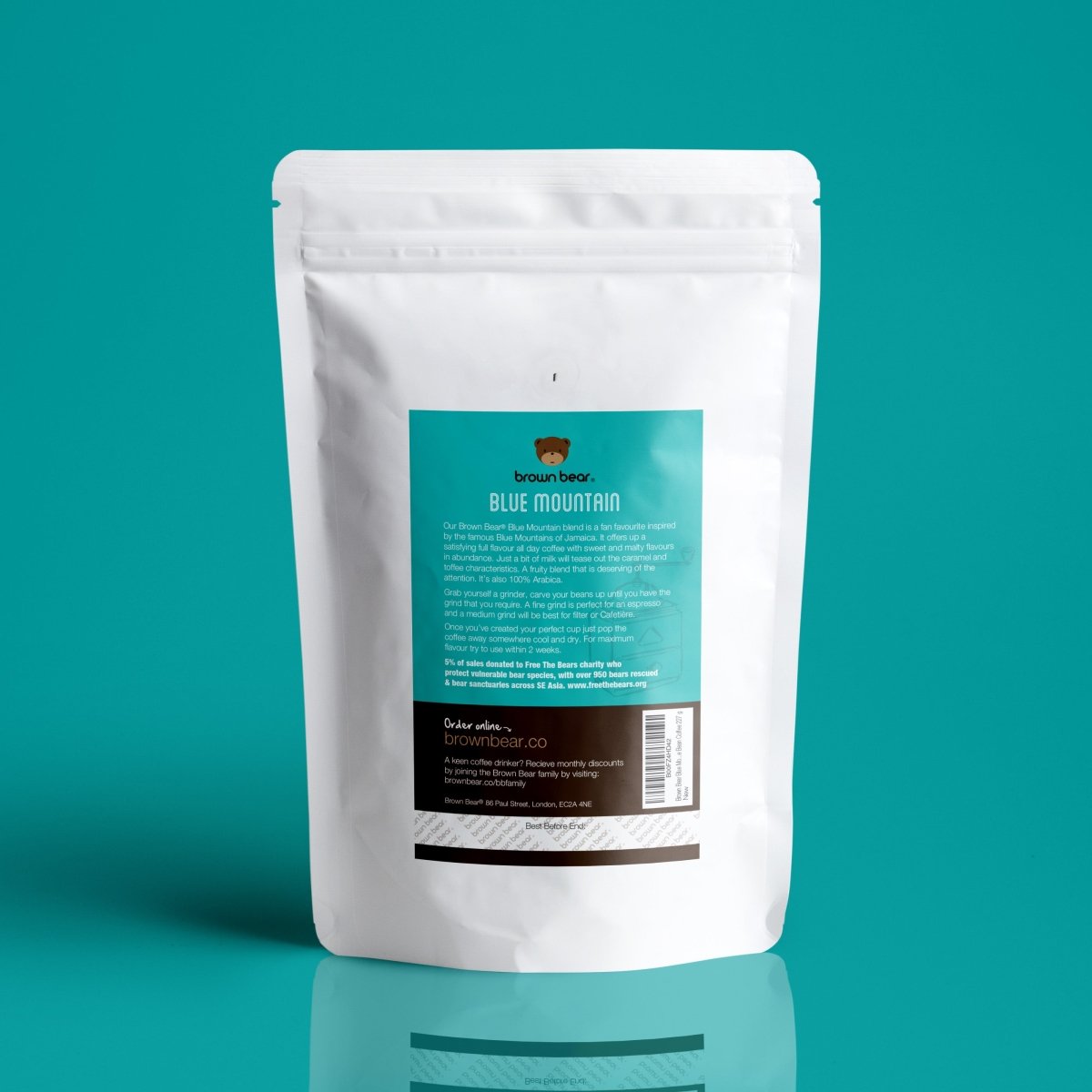 Blue Mountain Coffee, Strength 3, Medium Roast - Brown Bear Coffee