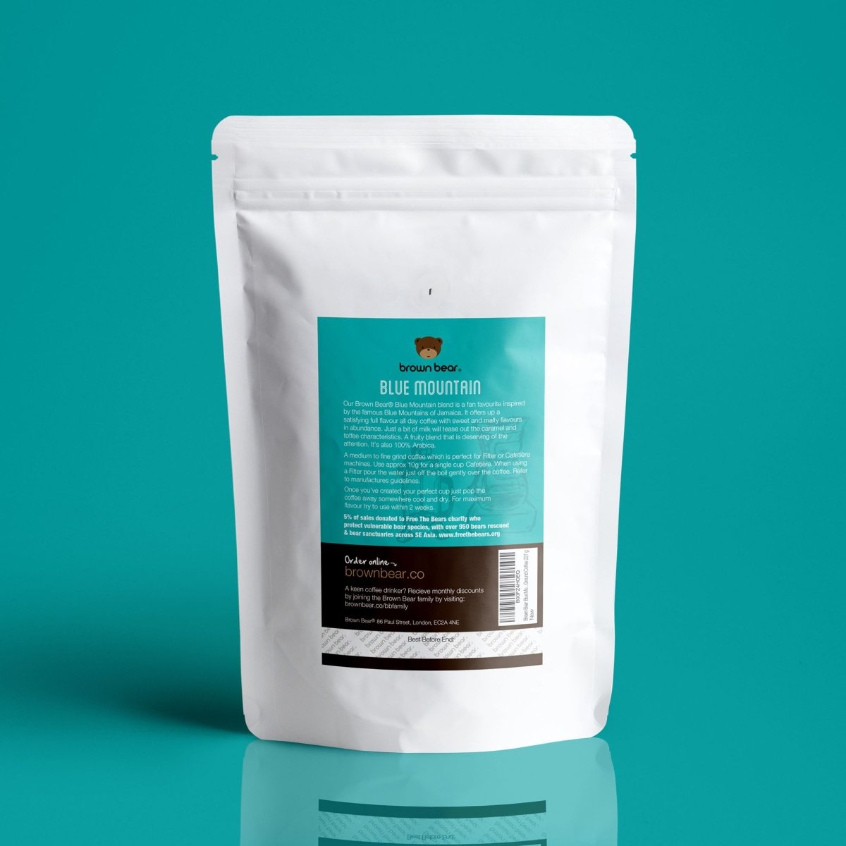 Blue Mountain Coffee, Strength 3, Medium Roast - Brown Bear Coffee