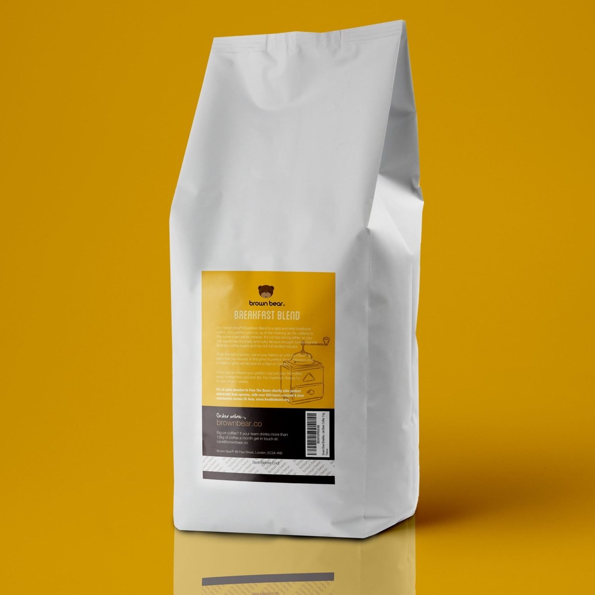 Breakfast Blend Coffee, Strength 1, Light Roast - Brown Bear Coffee