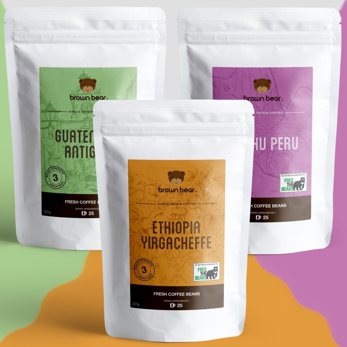 Brown Bear Single Origin Bundle - Brown Bear Coffee