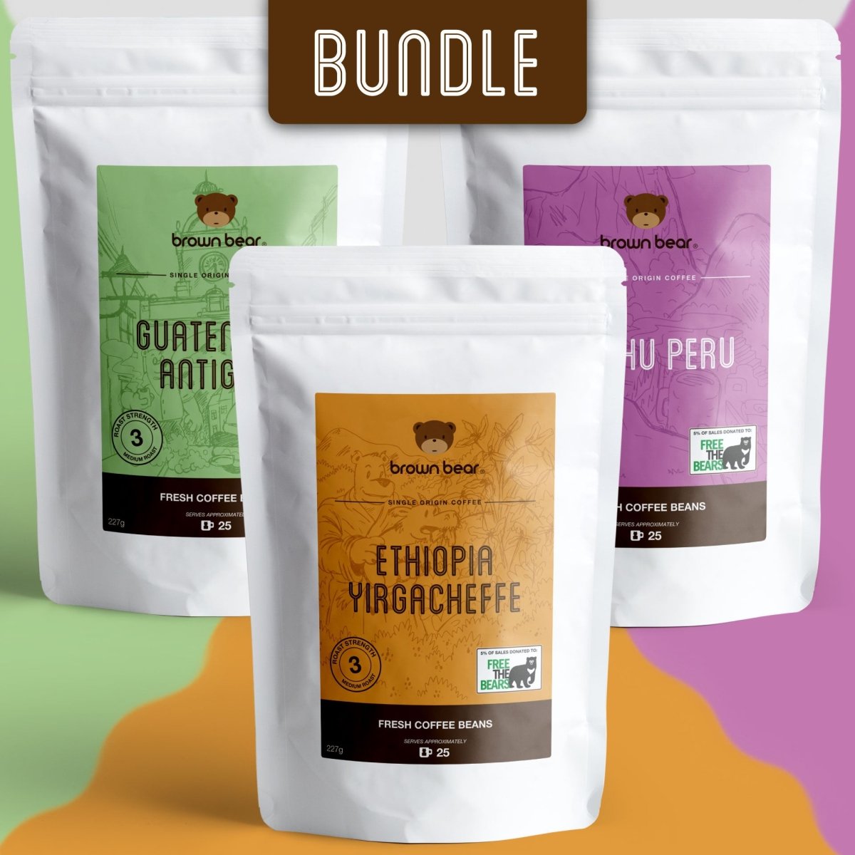 Brown Bear Single Origin Bundle - Brown Bear Coffee