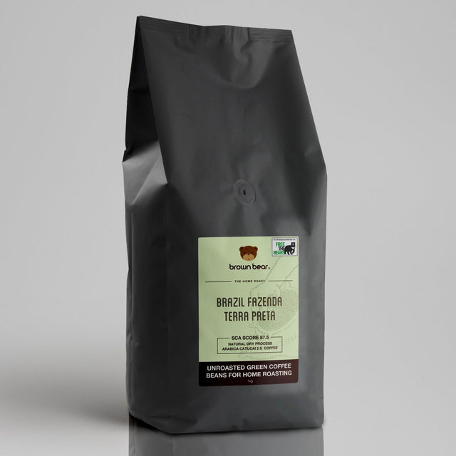 Green Unroasted Coffee Beans | Brazil Fazenda | For the Home Roaster, 1kg - Brown Bear Coffee