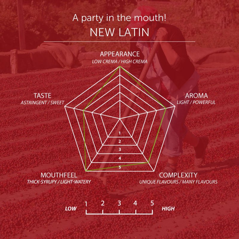 New Latin Espresso Coffee, Strength 5, Dark Roast - Brown Bear Coffee