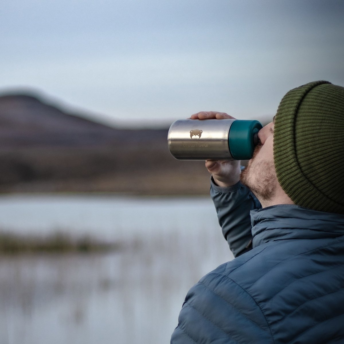 Premium Travel Mug - Brown Bear Coffee
