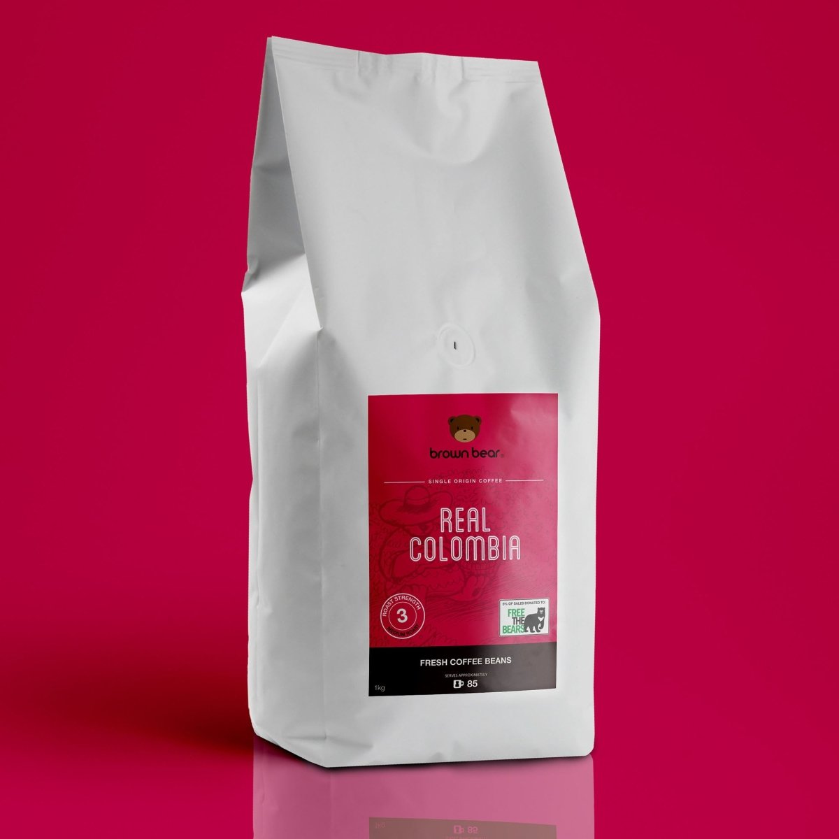 Real Colombia Coffee, Strength 3, Medium Roast - Brown Bear Coffee