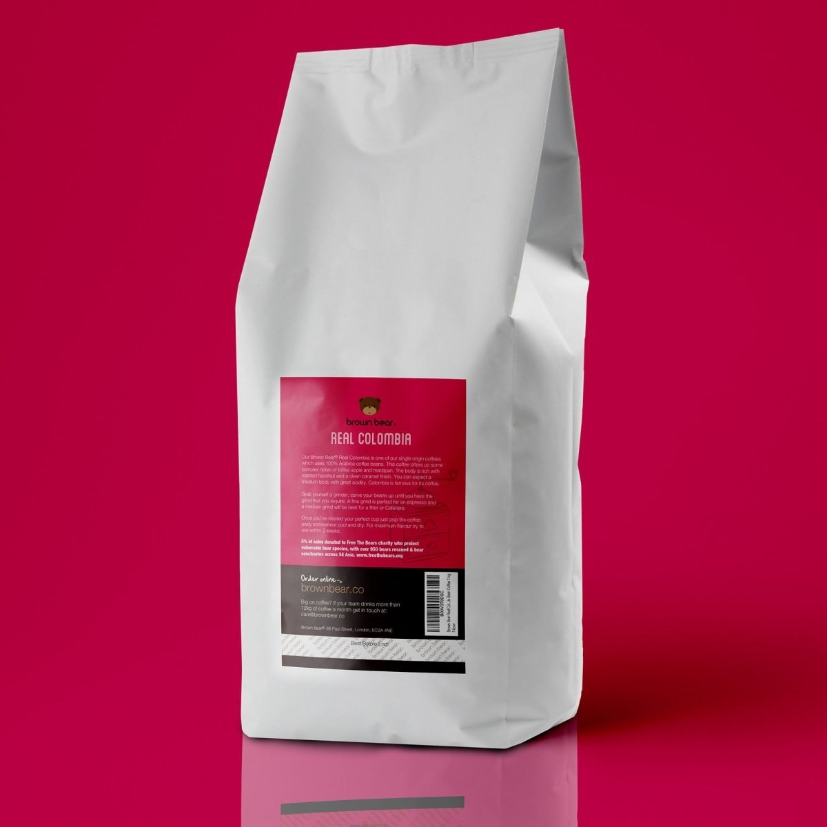 Real Colombia Coffee, Strength 3, Medium Roast - Brown Bear Coffee